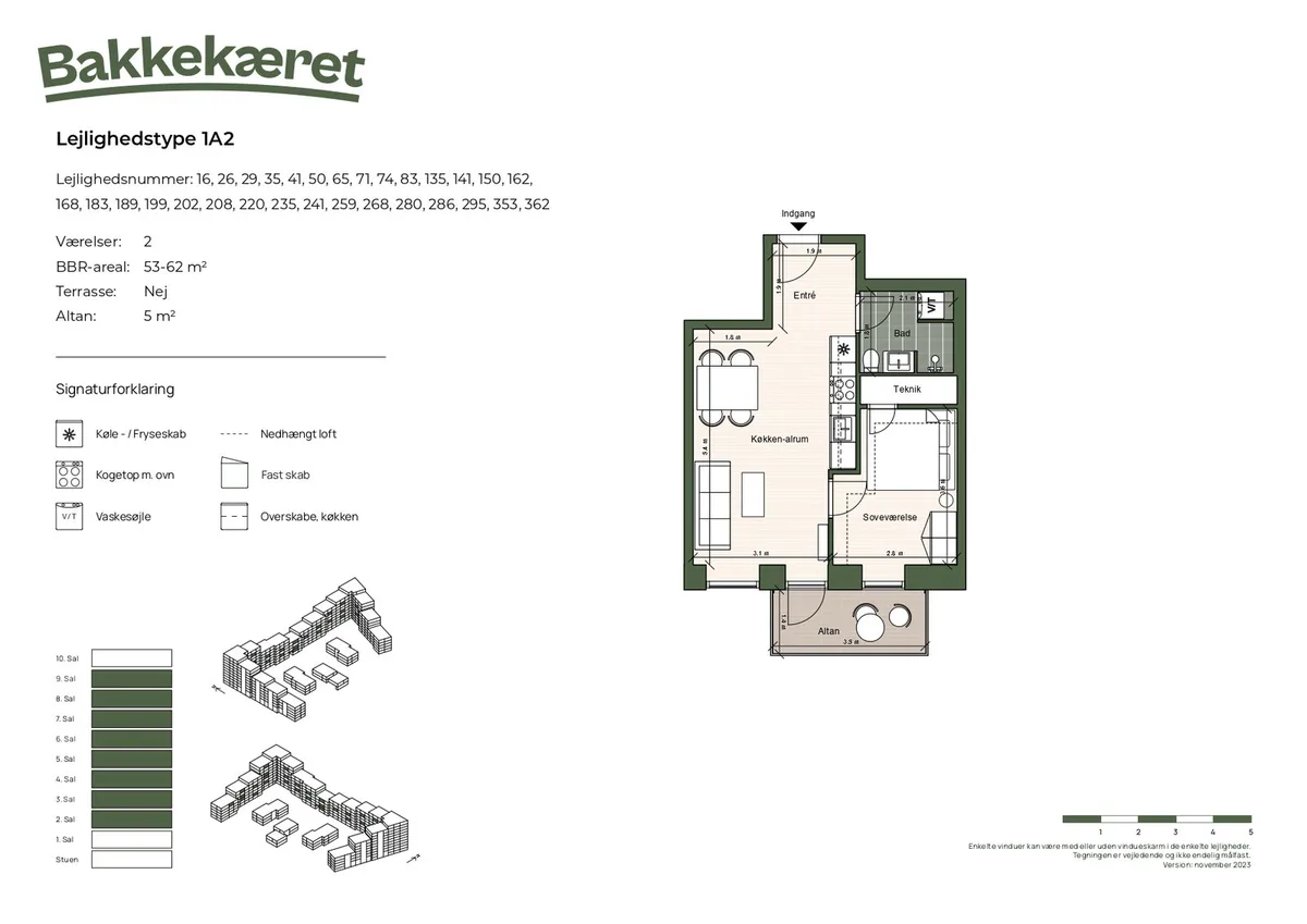2-vær. lejlighed på 60 m² - Herlev - Billede 1