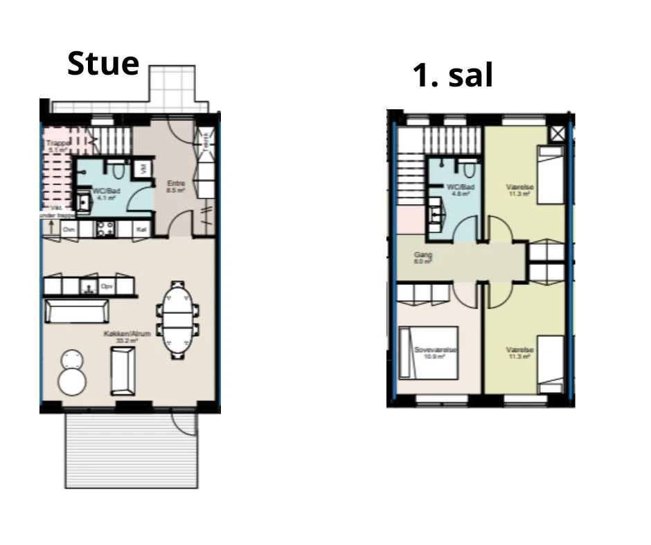 4-vær. rækkehus på 120 m² - Viborg - Billede 9