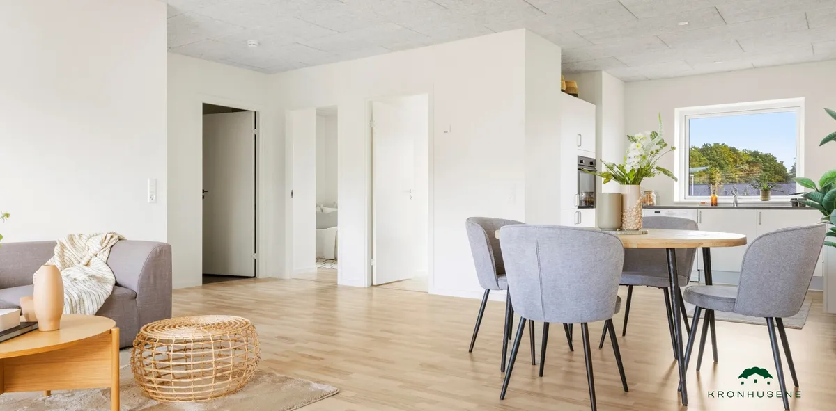3-vær. rækkehus på 86 m² - Rønde - Billede 2