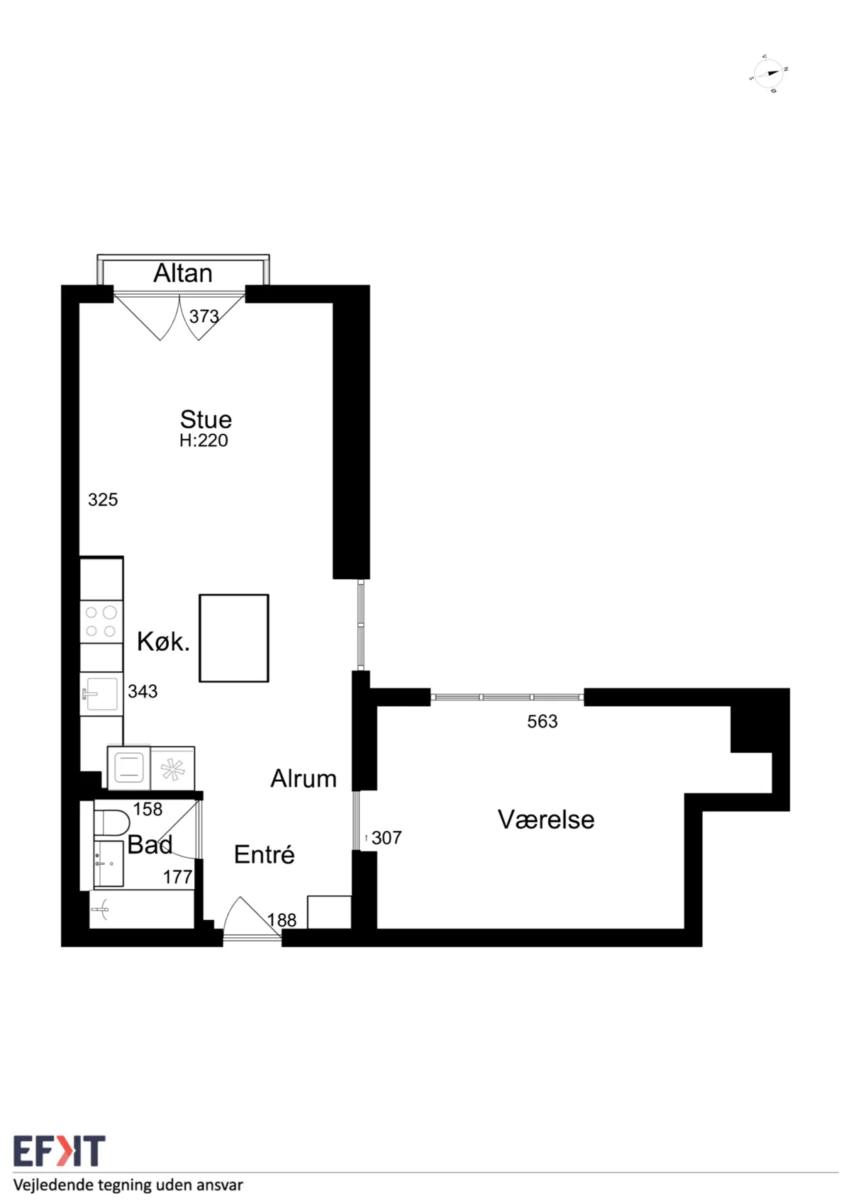 2-vær. lejlighed på 62 m² - Skodsborg - Billede 16