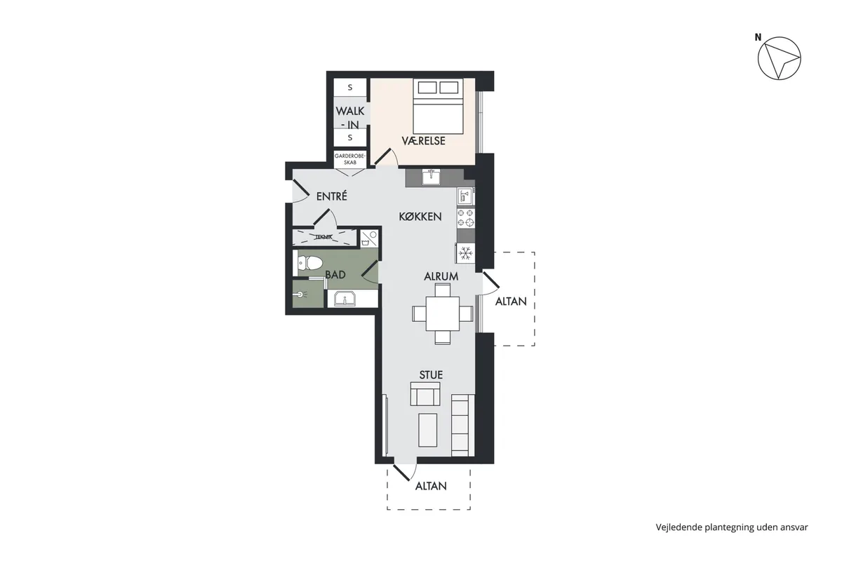 2-vær. lejlighed på 61 m² - Odense M - Billede 11