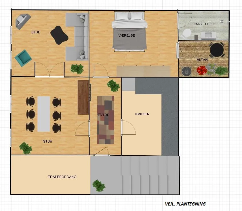 3-vær. lejlighed på 82 m² - Rødkærsbro - Billede 7