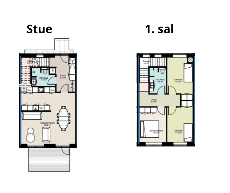 4-vær. rækkehus på 120 m² - Viborg - Billede 9
