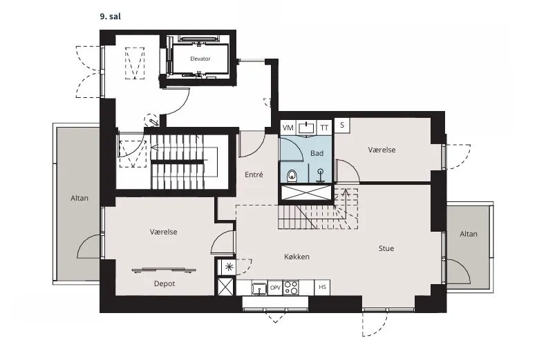 4-vær. lejlighed på 131 m² - København S - Billede 8