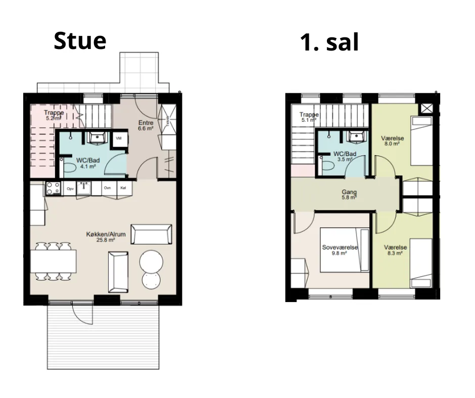 4-room terraced house, 100 m² - Viborg - Photo 7