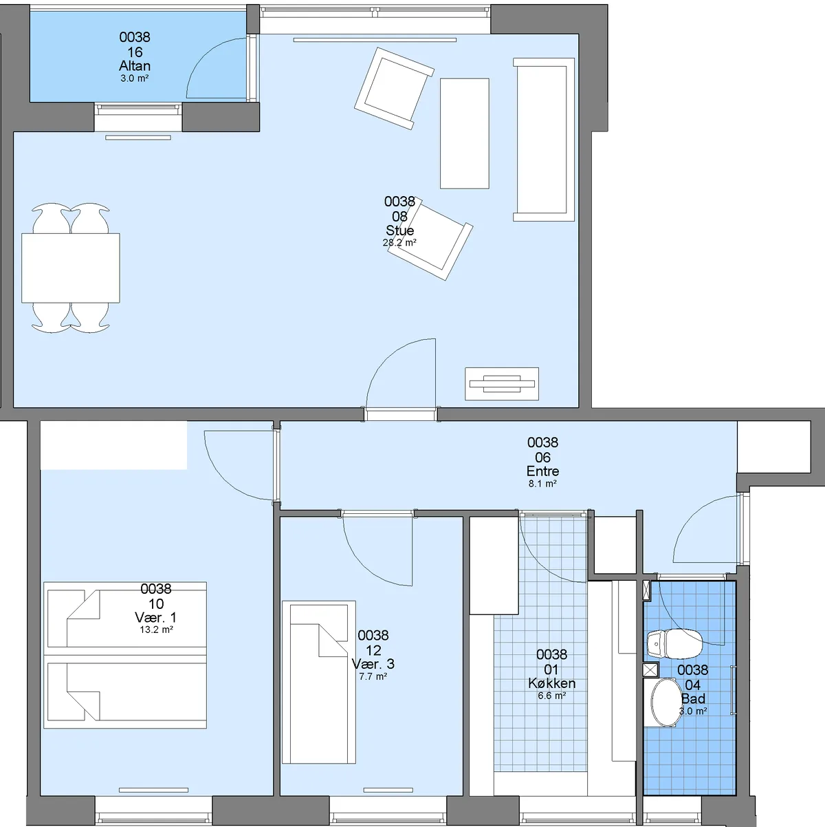 4-vær. lejlighed på 83 m² - Holstebro - Billede 1