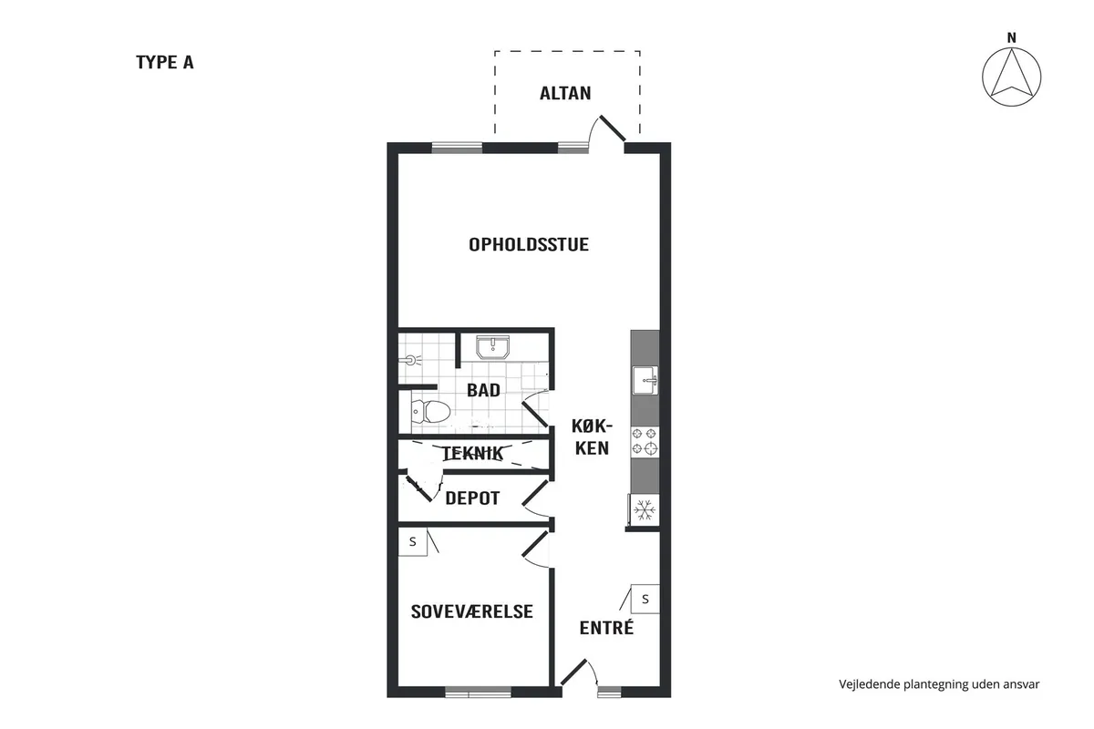 2-vær. lejlighed på 63 m² - Hillerød - Billede 17