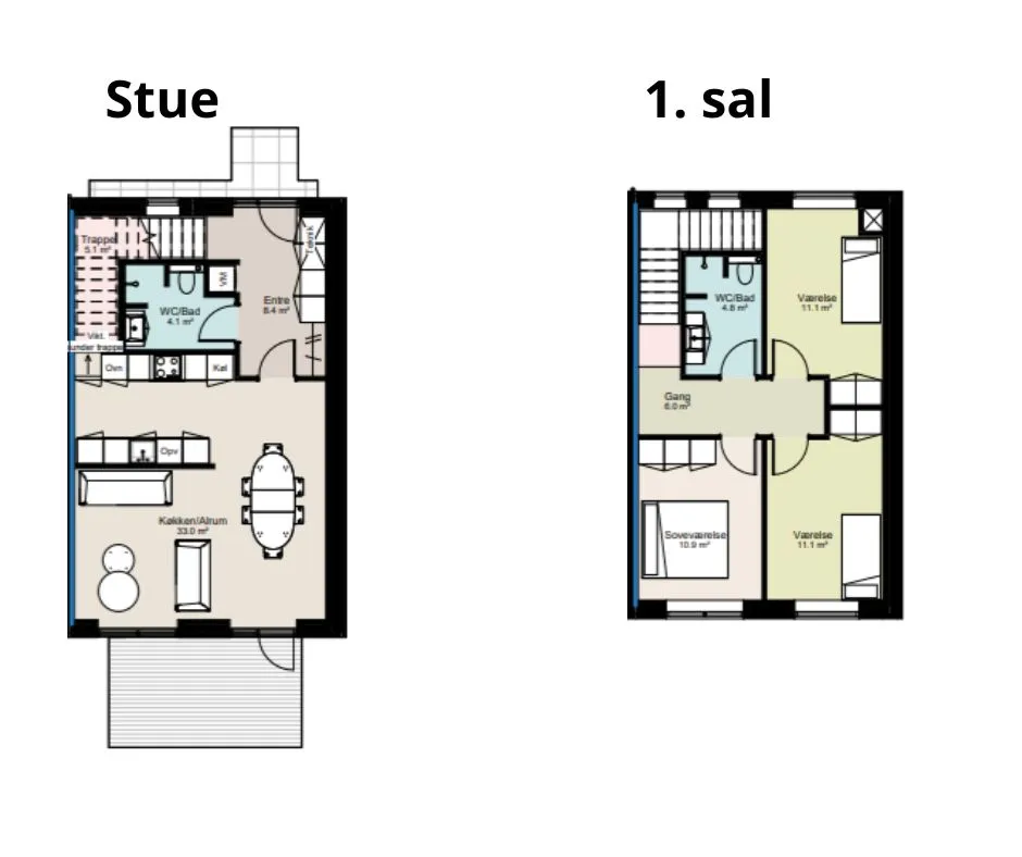 4-vær. rækkehus på 126 m² - Viborg - Billede 9