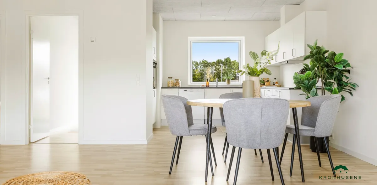 3-vær. rækkehus på 86 m² - Rønde - Billede 1