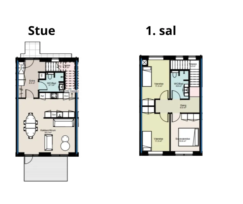 4-vær. rækkehus på 120 m² - Viborg - Billede 9