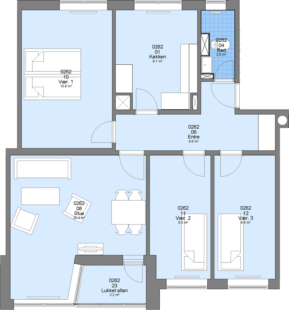 4-vær. lejlighed på 96 m² - Struer - Billede 24