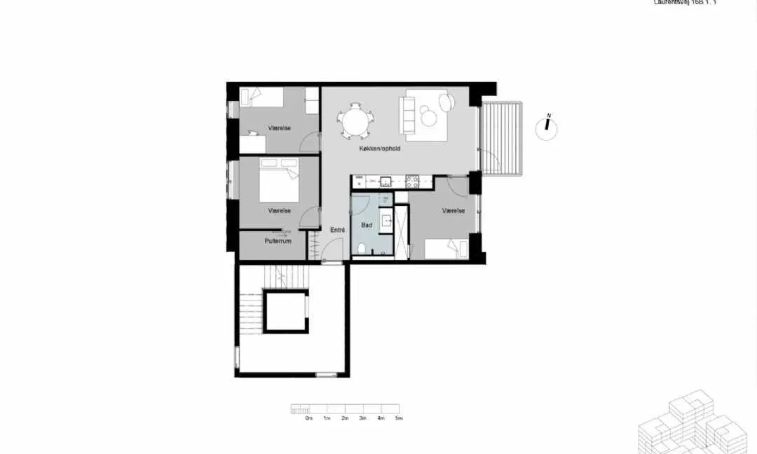 4-vær. lejlighed på 102 m² - Bagsværd - Billede 2