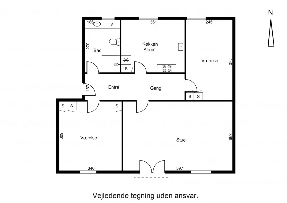 3-vær. lejlighed på 91 m² - Esbjerg - Billede 8