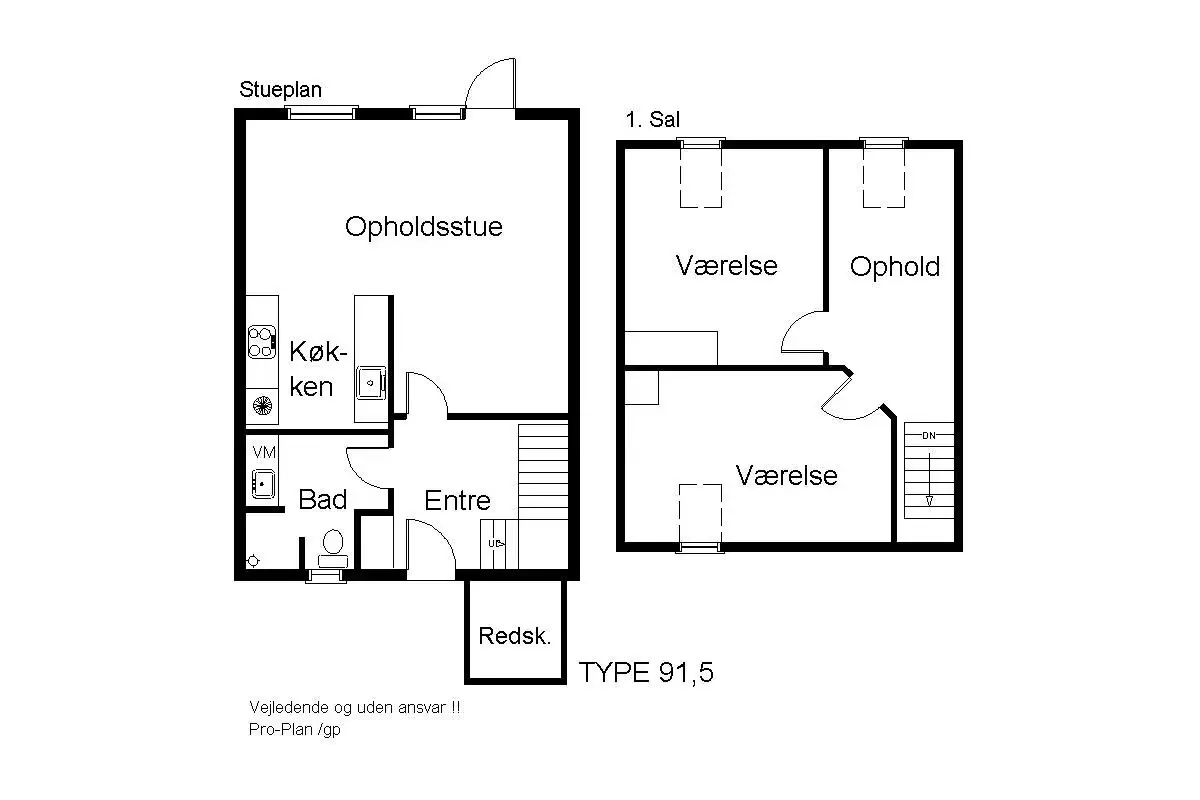 3-vær. rækkehus på 92 m² - Odense N - Billede 5