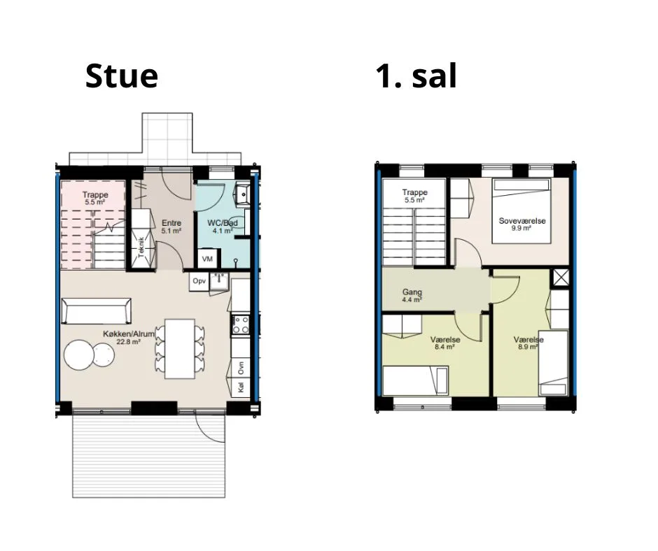 4-room terraced house, 90 m² - Viborg - Photo 9